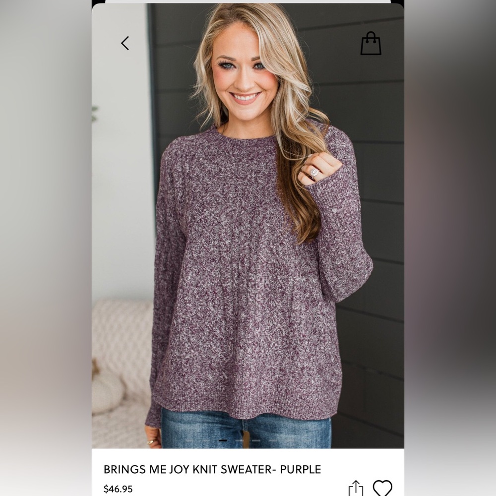 SALE! Pulse Boutique Brings Me Joy Knit Sweater